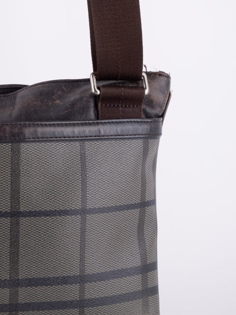 Coach Plaid Tote Bag