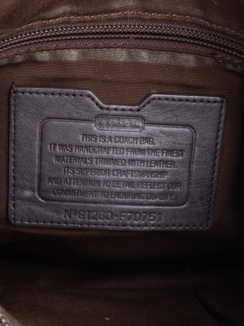Coach Plaid Tote Bag