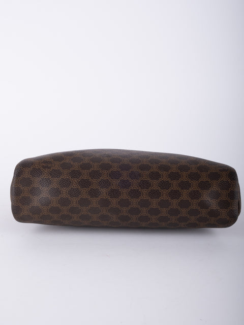 Celine Macadam Vintage Brown Cosmetic Pouch