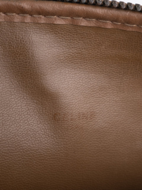Celine Macadam Vintage Brown Cosmetic Pouch