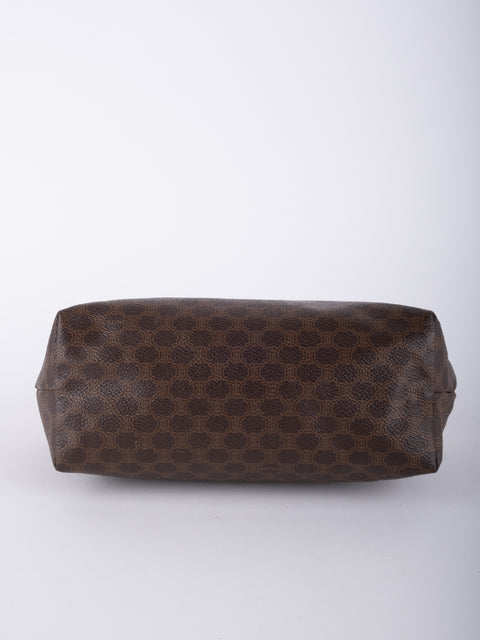 Celine Macadam Vintage Brown Cosmetic Bag