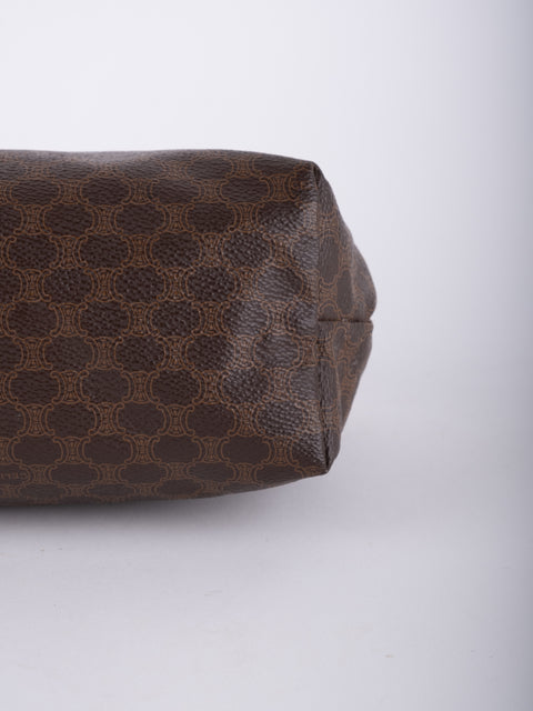 Celine Macadam Vintage Brown Cosmetic Bag