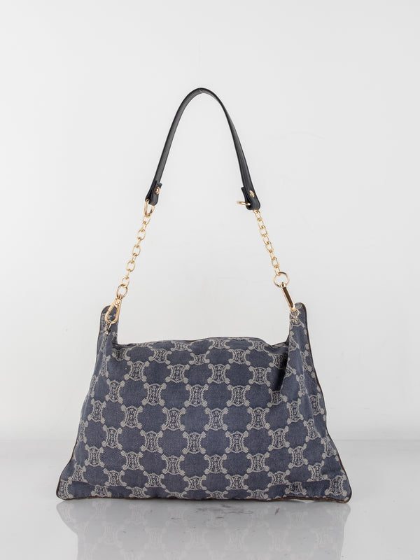 Celine Triomphe Denim Shoulder Bag