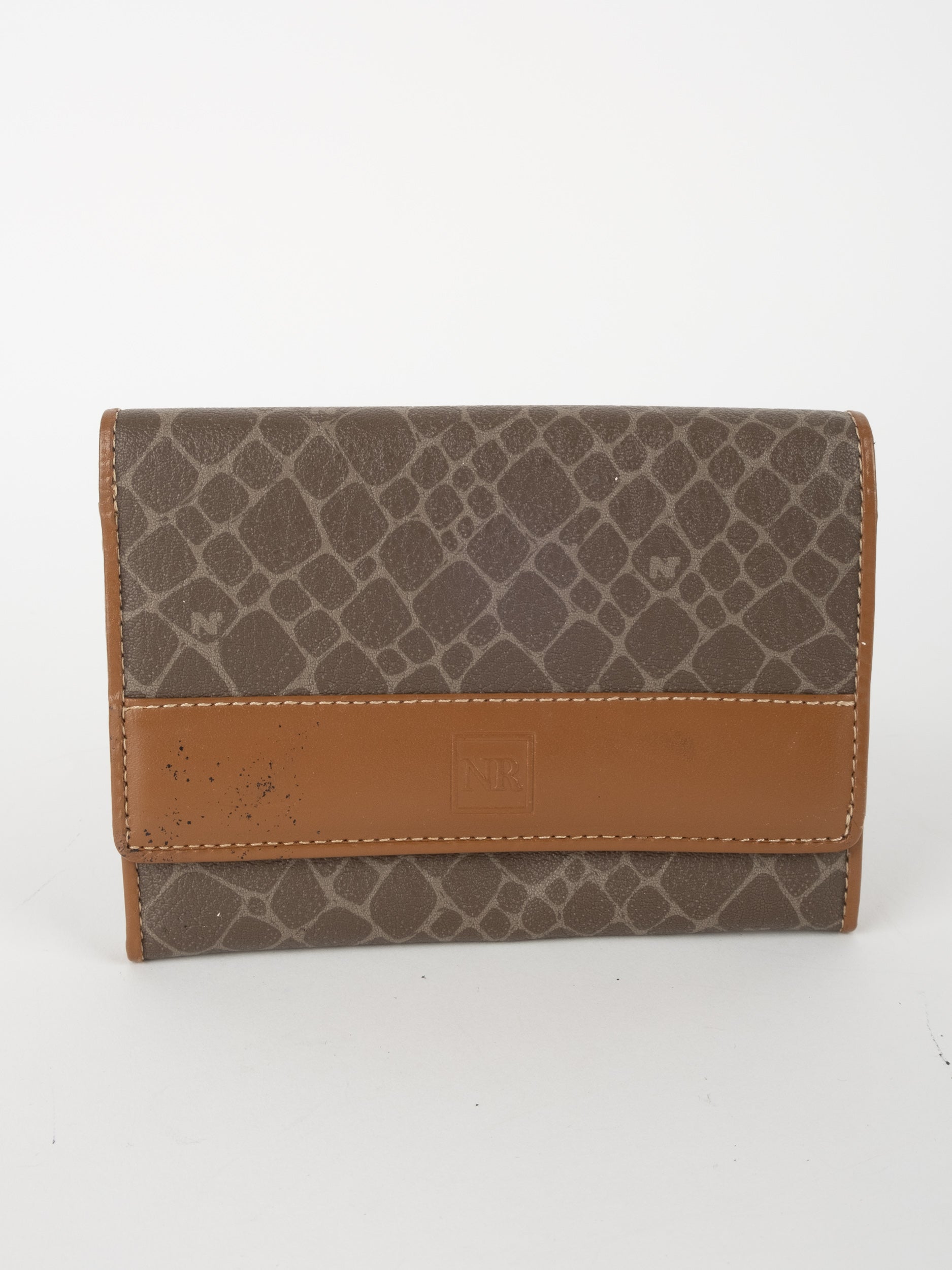 NINA RICCI Wallet Brown Pattern