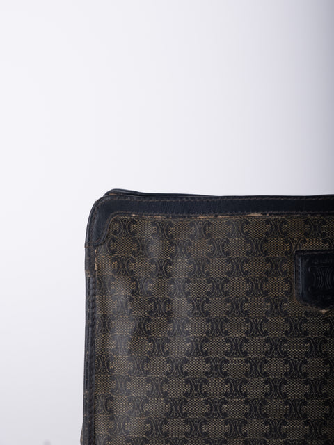 Celine Macadam Vintage Black Cosmetic Pouch
