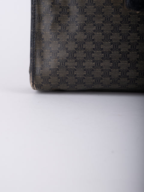 Celine Macadam Vintage Black Cosmetic Pouch
