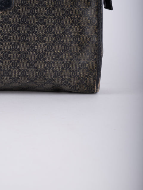 Celine Macadam Vintage Black Cosmetic Pouch