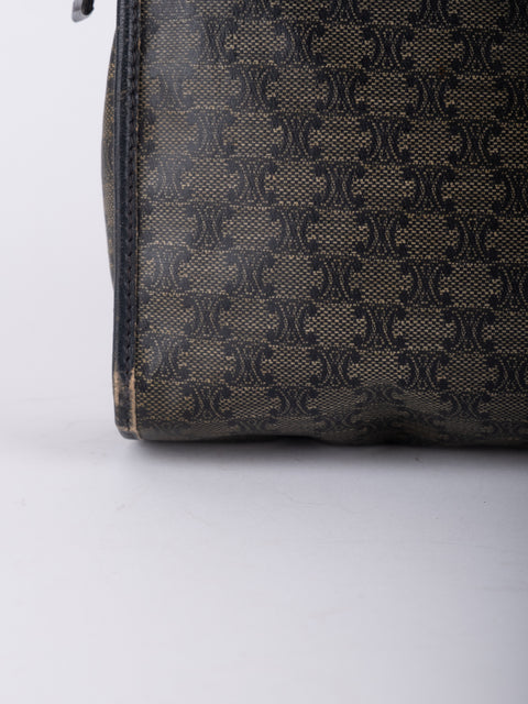 Celine Macadam Vintage Black Cosmetic Pouch