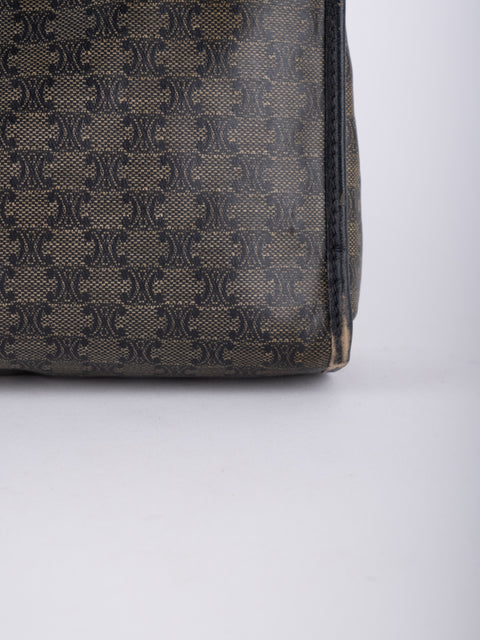 Celine Macadam Vintage Black Cosmetic Pouch