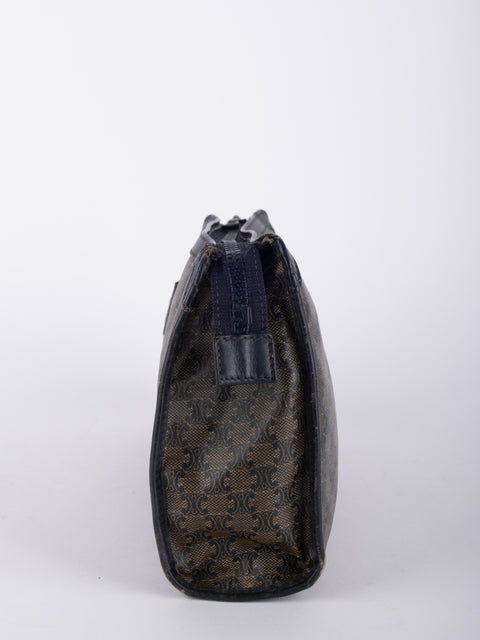 Celine Macadam Vintage Black Cosmetic Pouch