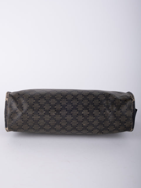 Celine Macadam Vintage Black Cosmetic Pouch