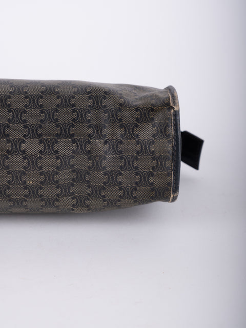 Celine Macadam Vintage Black Cosmetic Pouch