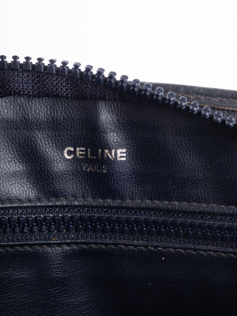 Celine Macadam Vintage Black Cosmetic Pouch