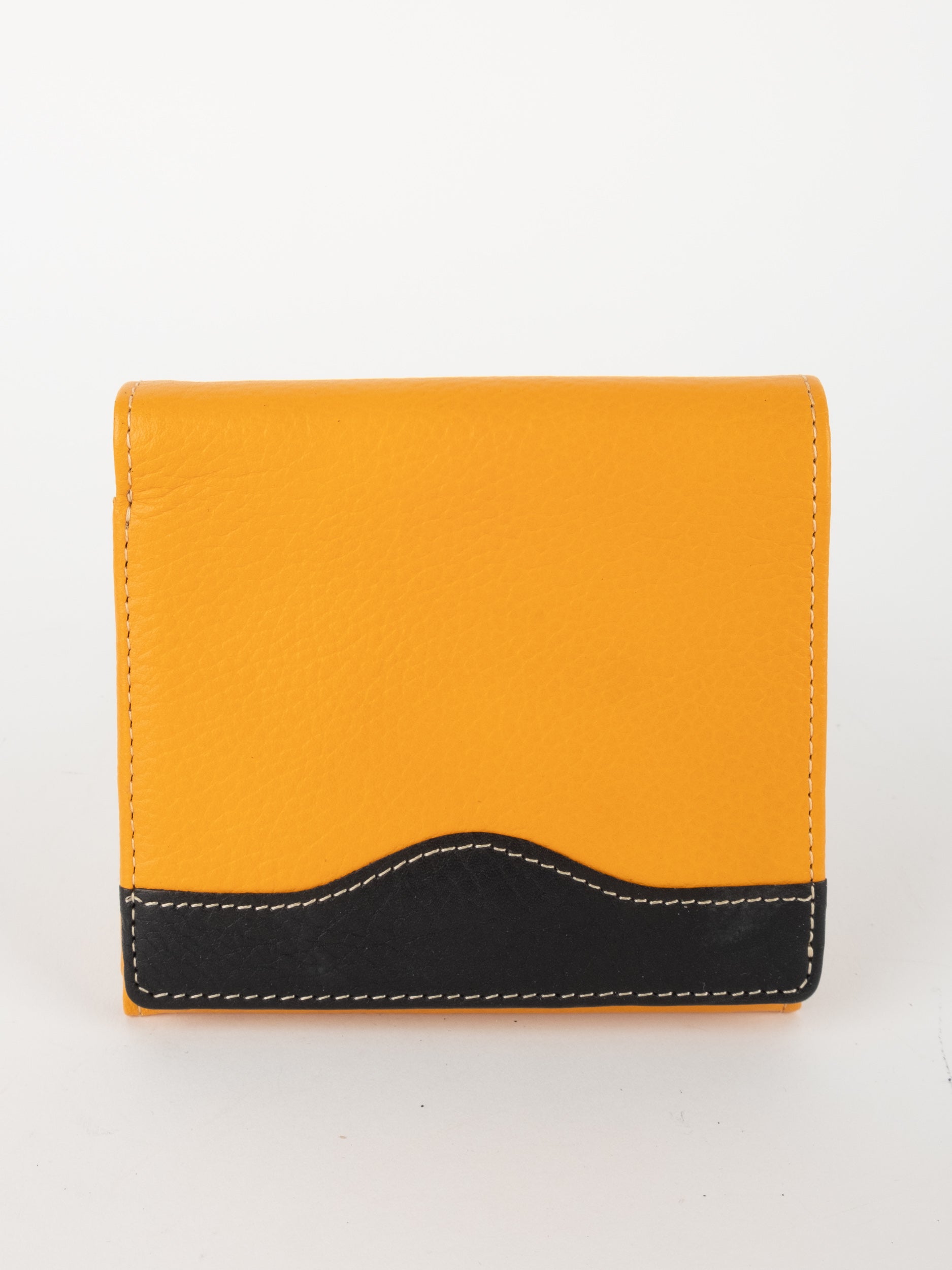 RENOMA Leather Wallet Yellow Black