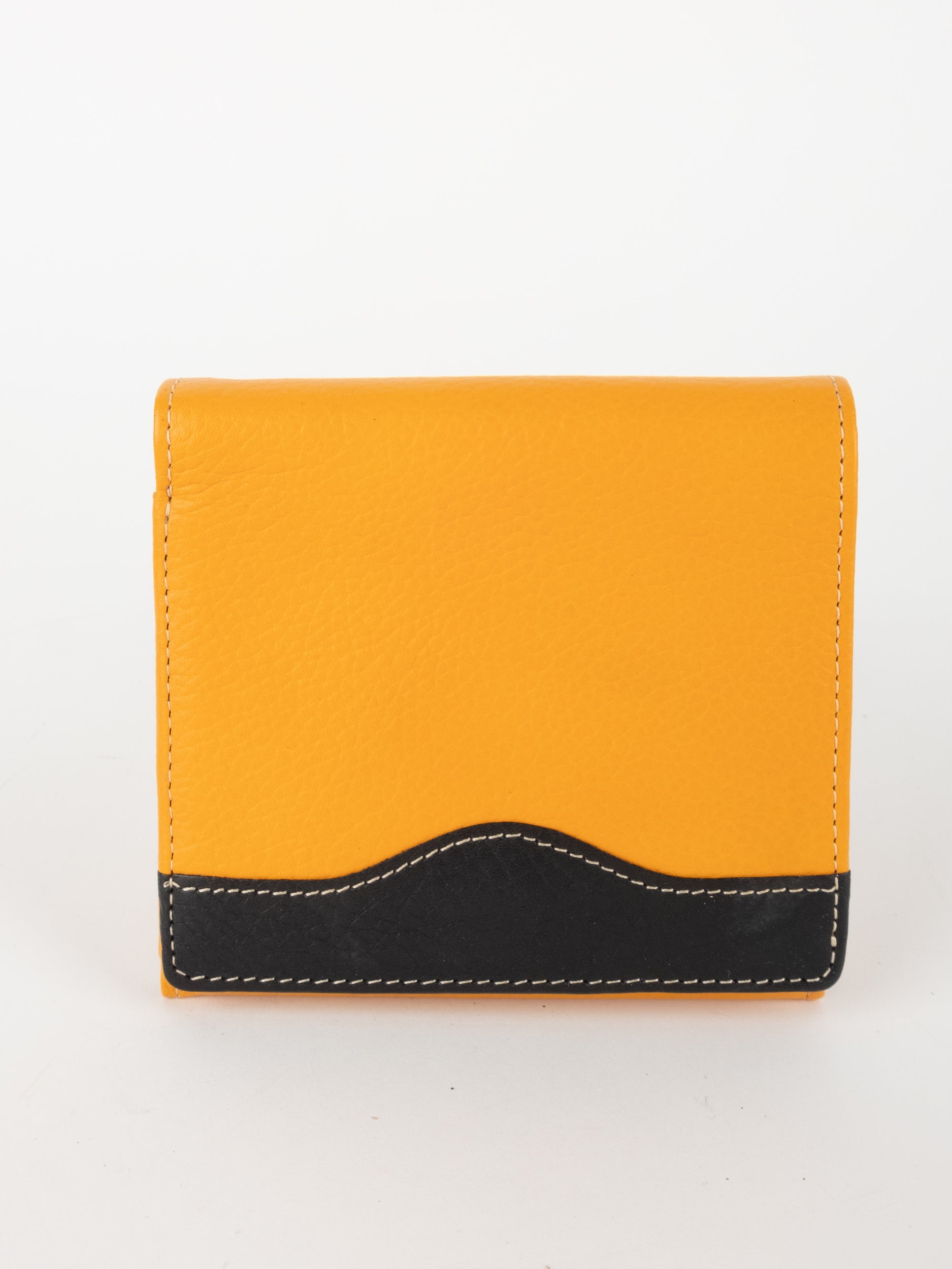 RENOMA Leather Wallet Yellow Black