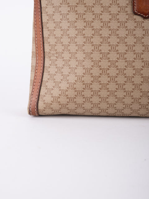 Celine Macadam Vintage Beige Clutch Bag