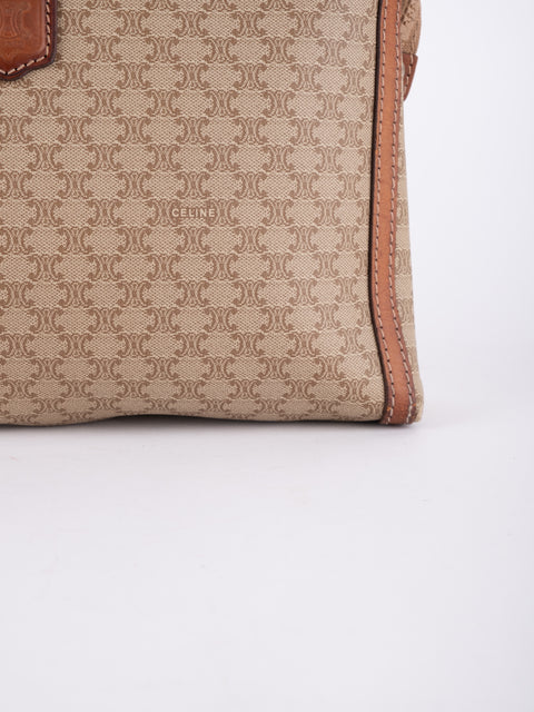 Celine Macadam Vintage Beige Clutch Bag