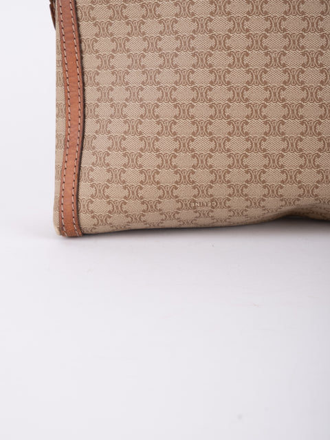 Celine Macadam Vintage Beige Clutch Bag