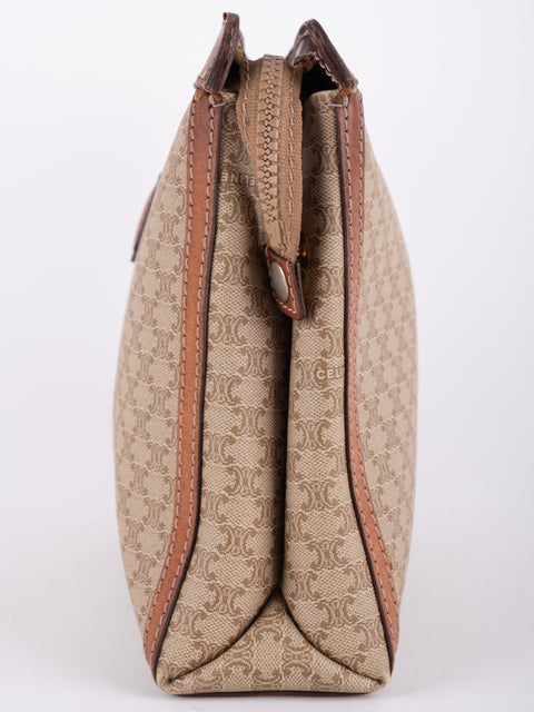 Celine Macadam Vintage Beige Clutch Bag