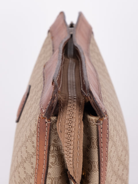 Celine Macadam Vintage Beige Clutch Bag
