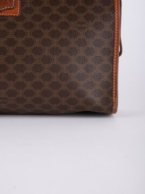 Celine Macadam Vintage Brown Clutch Bag
