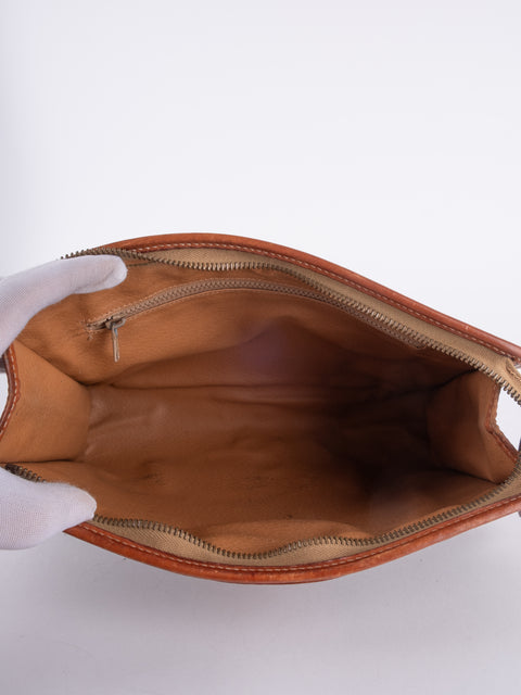 Celine Macadam Vintage Brown Clutch Bag