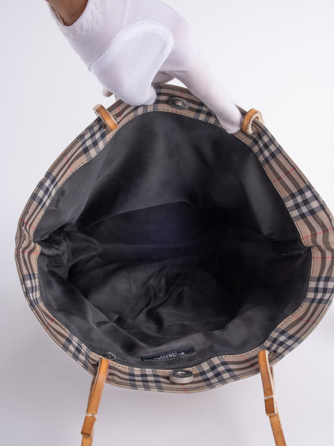 Burberry Nova Check Tote Bag