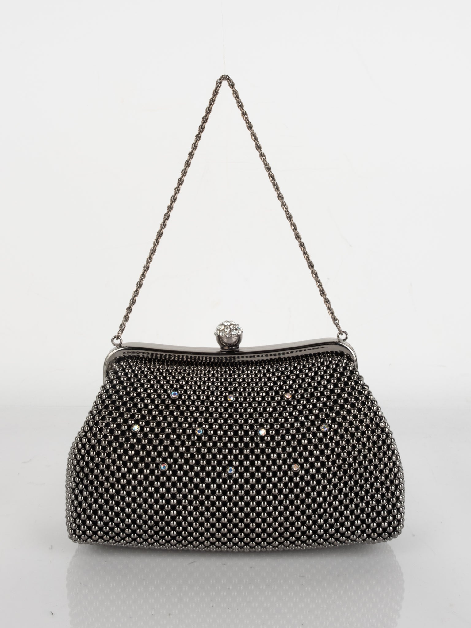 Vintage Crystal Mesh Evening Bag