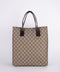 Gucci GG Vintage Brown Vertical Tote Bag