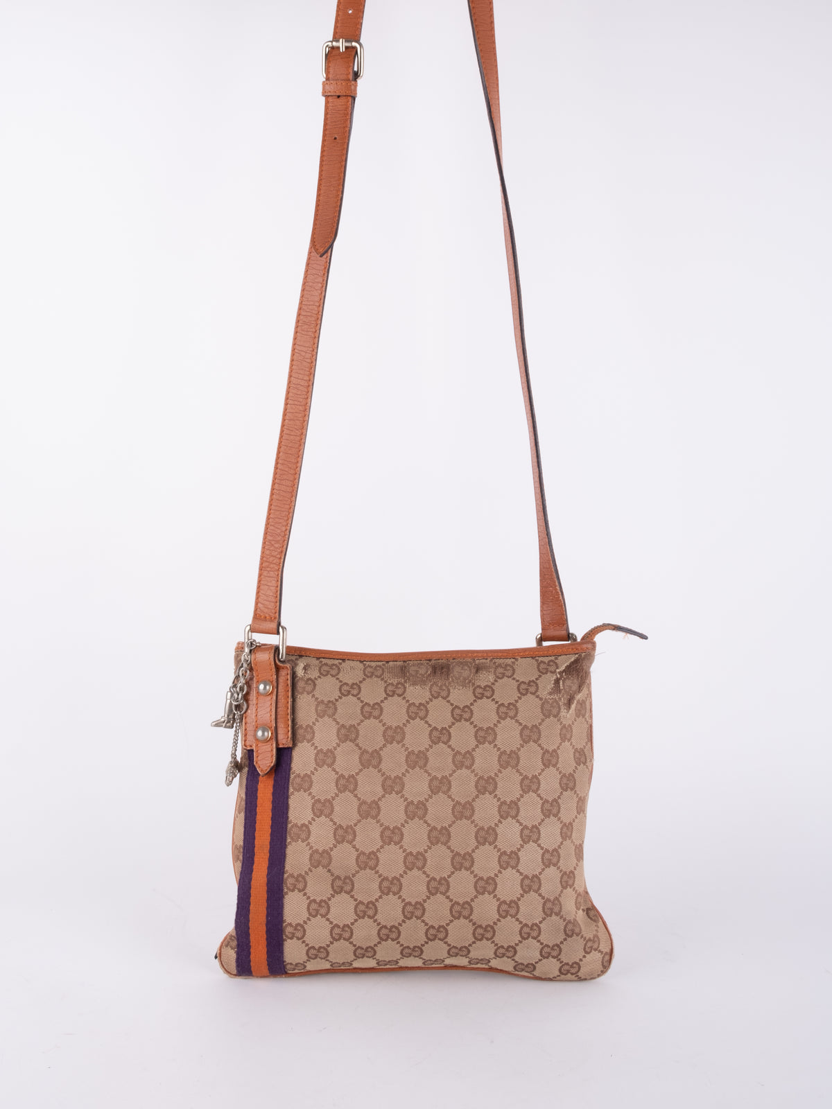 Gucci Vintage GG Canvas Crossbody Bag
