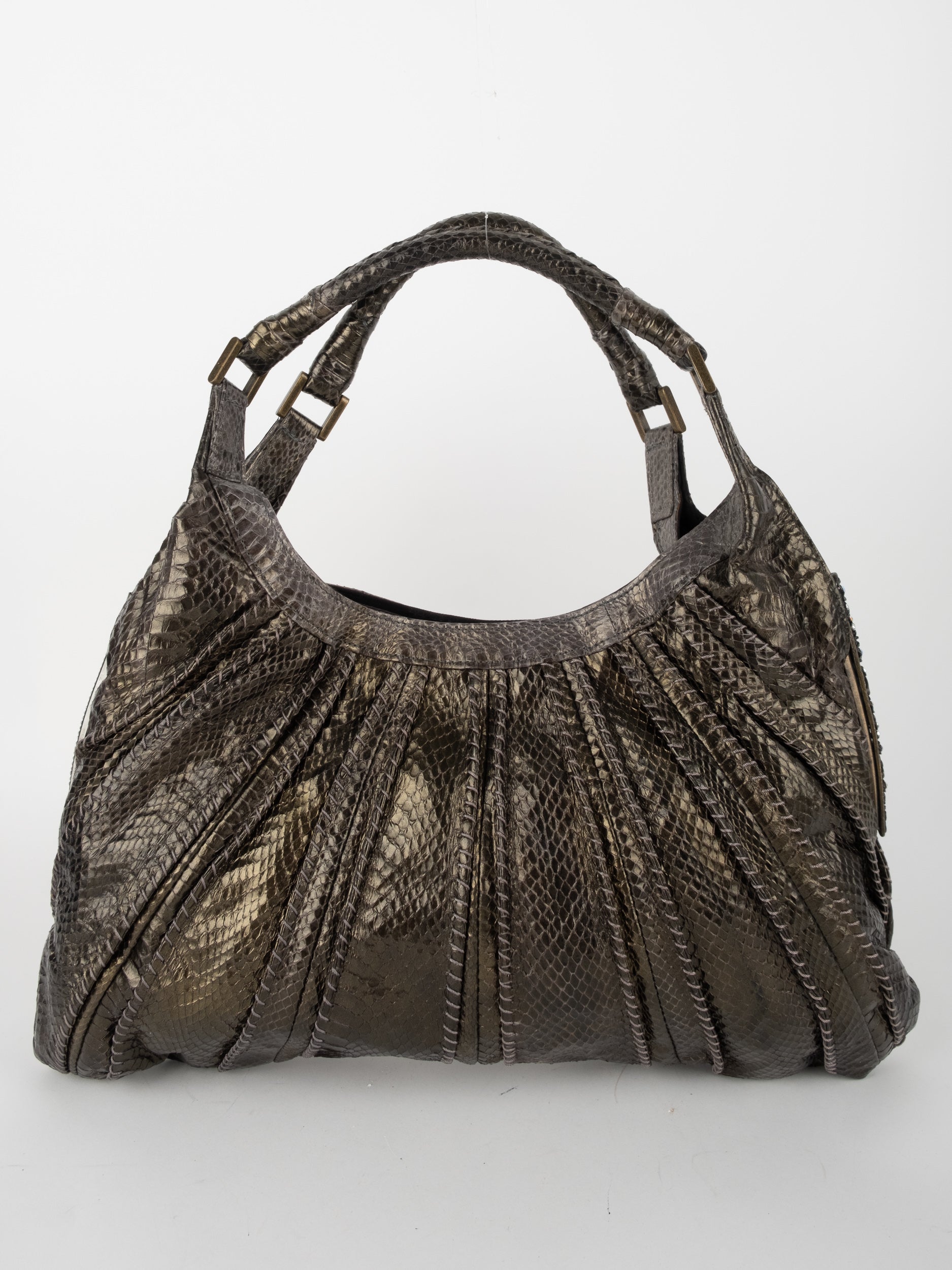 Vintage Python Shoulder Bag Green