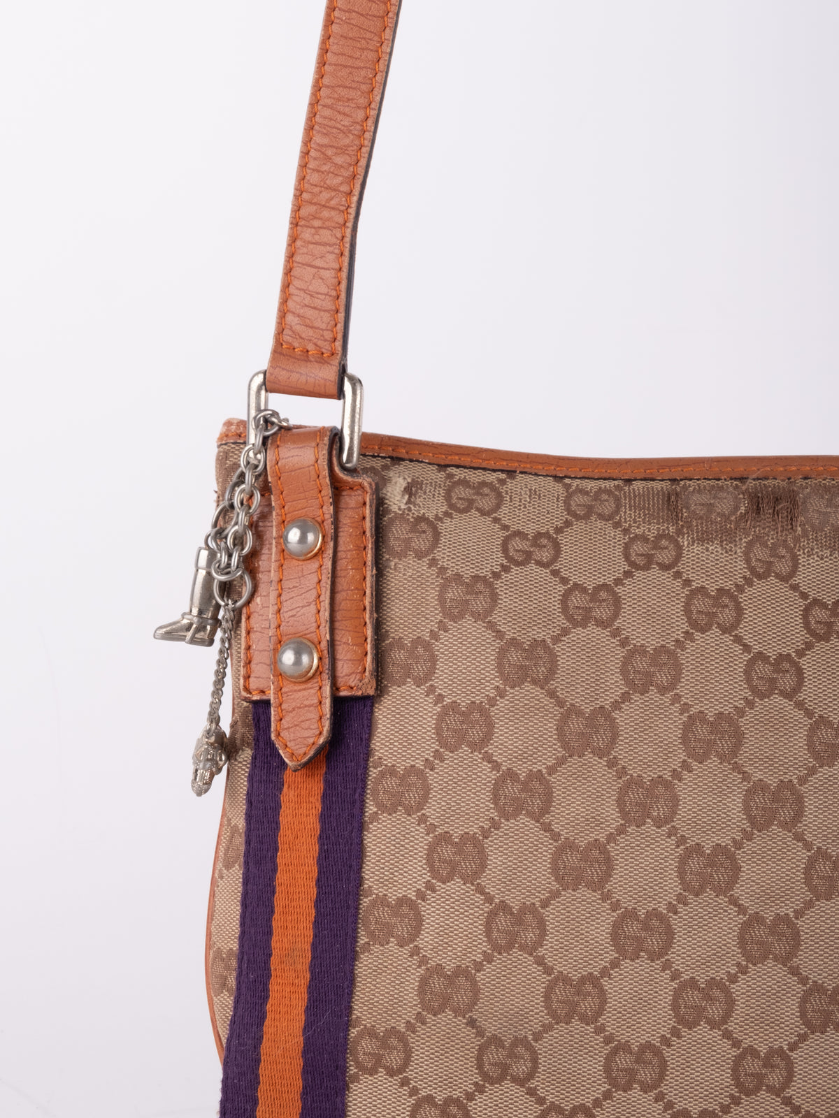 Gucci Vintage GG Canvas Crossbody Bag