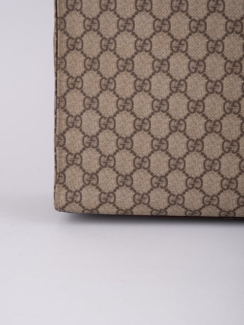 Gucci GG Vintage Brown Vertical Tote Bag
