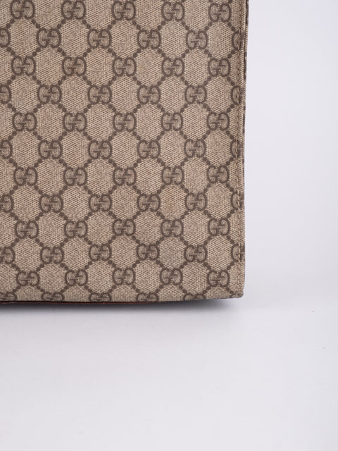 Gucci GG Vintage Brown Vertical Tote Bag