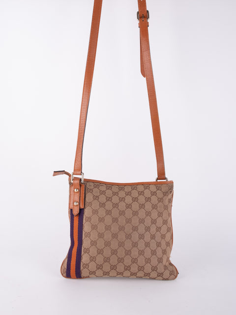 Gucci Vintage GG Canvas Crossbody Bag