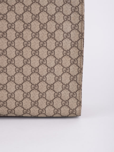 Gucci GG Vintage Brown Vertical Tote Bag