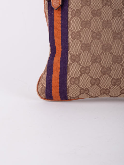 Gucci Vintage GG Canvas Crossbody Bag
