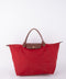 LONGCHAMP Vintage Le Pliage Coral Red Medium Handbag