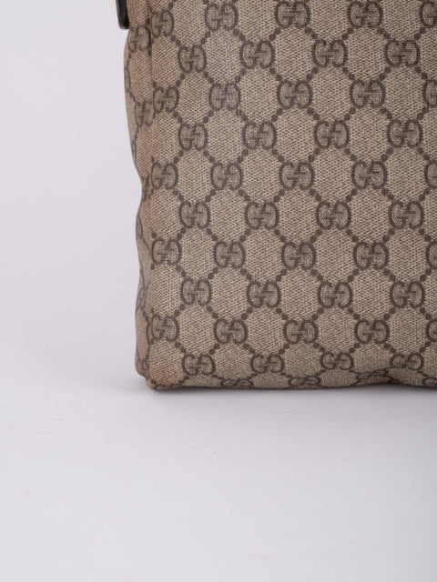 Gucci GG Vintage Beige Flap Crossbody Bag