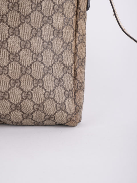 Gucci GG Vintage Beige Flap Crossbody Bag