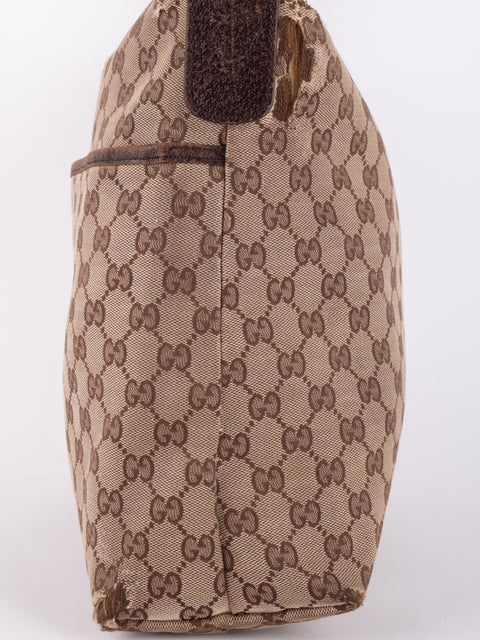 Gucci Vintage GG Canvas Shoulder Bag