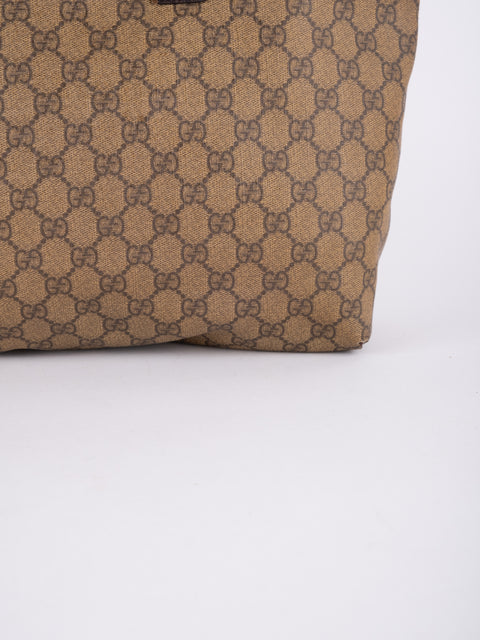 Gucci GG Vintage Brown Large Tote Bag