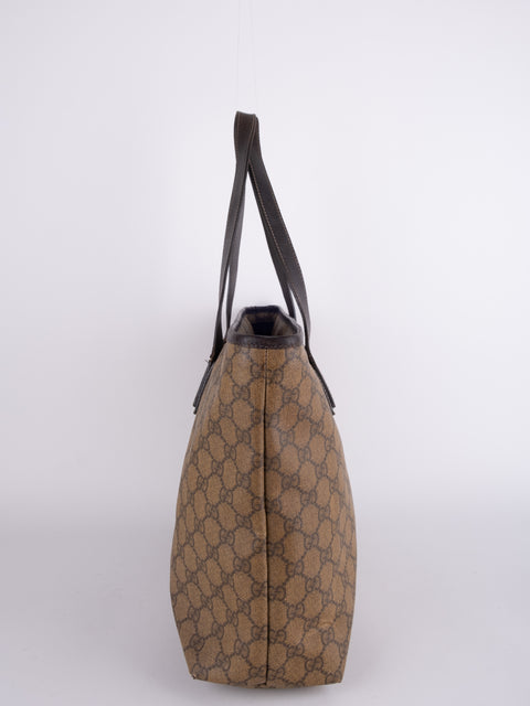 Gucci GG Vintage Brown Large Tote Bag