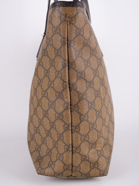 Gucci GG Vintage Brown Large Tote Bag