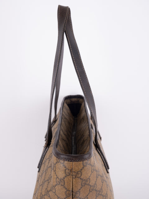 Gucci GG Vintage Brown Large Tote Bag