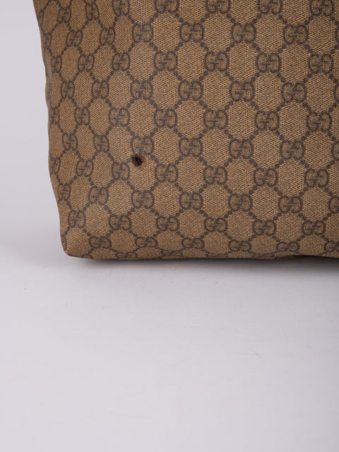 Gucci GG Vintage Brown Large Tote Bag
