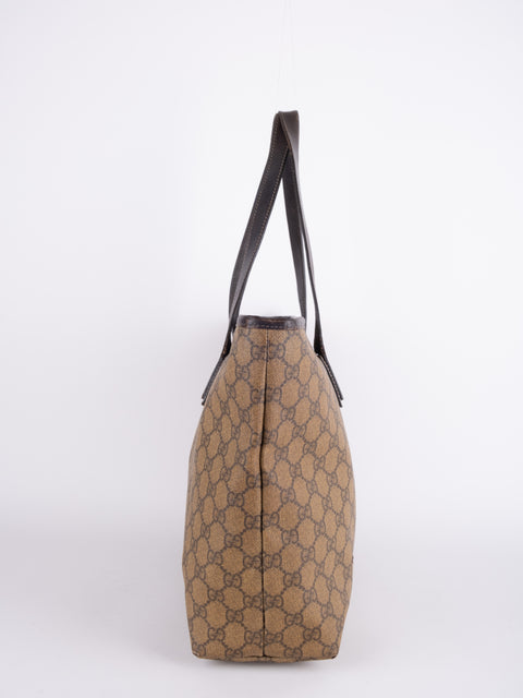 Gucci GG Vintage Brown Large Tote Bag