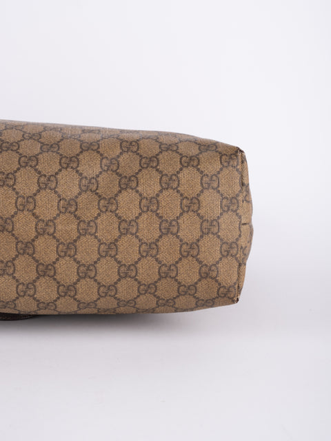 Gucci GG Vintage Brown Large Tote Bag