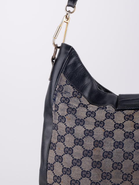 Gucci Vintage GG Canvas Shoulder Bag