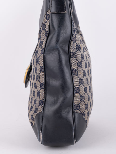 Gucci Vintage GG Canvas Shoulder Bag